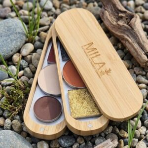 Refillable Bamboo Cosmetic Palette